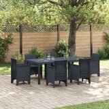  Stol za vrt Antracit 200x100x73 cm Poli Ratan Cijene