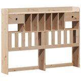 vidaXL Knjižna postelja brez vzmetnice 140x200 cm trdna borovina | Shoptok.si