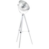 Eglo podna lampa Covaleda 49877, 1x E27, visina 164 cm, bijela, krom i srebrna | shoptok.hr
