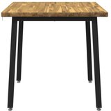  70 x 70 x 75 cm Čvrsto drvo akacije Bijela i crna Četvrtasti - Bijela i crna 70 x 70 x 75 cm Četvrtasto | shoptok.hr