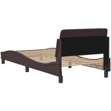  Okvir za krevet Dover tamnosmeđi 90x200 cm od tkanine | shoptok.hr