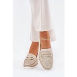 EVENTO Boto Women Moccasins Made Of Eco Leather Gold Bralithia | Shoptok.si
