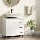 HOMCOM Kopalniška omara MDF, iverna plošča 70D x 30Š x 65V cm Bela, (5000279396) | Shoptok.si