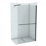 Copen walk-in paravan monte plus, 80 x 200 cm, staklo 8 mm, crni ram | Eponuda.com