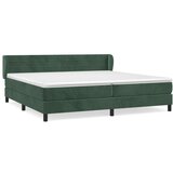 The Living Store Box spring postelja z vzmetnico temno zelena 200x200 cm žamet - Box Spring Postelja, (21488495) | Shoptok.si