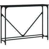  Konzolni stol crni 102 x 22 5 x 75 cm od konstruiranog drva | shoptok.hr