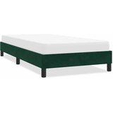  Okvir kreveta bez madraca tamnozeleni 100x220 cm baršun | shoptok.hr