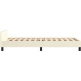  Okvir za krevet s uzglavljem krem 90x190 cm od umjetne kože | shoptok.hr
