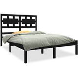 Furnova Posteljni okvir črn iz trdnega lesa 140x190 cm, (21942020) | Shoptok.si