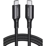 US567 USB-C na USB-C kabel 60W 3A 2m sivi