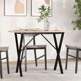  Blagovaonski stol X-oblika 100x50x75 5 cm od borovine i željeza | shoptok.hr