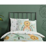 Good Morning Zelena pamučna dječja posteljina za krevet za jednu osobu/za produženi krevet 140x220 cm Lions – | shoptok.hr