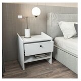 Hanah home Berlin - White White Nightstand | Eponuda.com