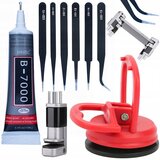 Rosfix sesalna naprava za LCD zaslone 55mm + lepilo B-7000 15ml + držalo za LCD zaslone + komplet 6 natančnih pincet, (21746352) Cene