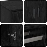  Highboard Crni hrast 80 x 39 x 178 cm Konstruirano drvo | shoptok.hr