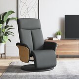 Maison Chic Fotelj - Relax naslanjač s stolčkom za noge temno sivo blago, (22061517) | Shoptok.si