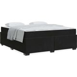  Konstrukcija postelje z vzmetnico Črna 180 x 200 cm Žamet | Shoptok.si