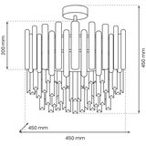  Luster na štapu ASPEN 6xE14/40W/230V zlatni | Eponuda.com