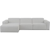 Scandic Bela kotna sedežna garnitura iz tkanine bouclé (levi kot) Roxy – | Shoptok.si