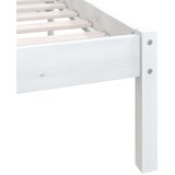  Okvir za krevet od masivne borovine bijeli 120 x 200 cm | shoptok.hr