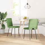 Furnova Vrtljiv jedilni stol 2 kosa svetlo zelen žamet, (21950506) | Shoptok.si