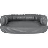  Ergonomski pjenasti krevet za pse sivi 60 x 42 cm umjetna koža | Eponuda.com