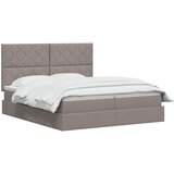  Krevet s od storage s uzglavljem Sivosmeđa 180 x 200 cm Tkanina | shoptok.hr