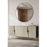 Hanah home komoda Evva 150, 125 cm, antracit / travertin / zlatna | Eponuda.com
