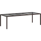  Stol za vrt Smeđa 250 x 100 x 75 cm poliratan | Eponuda.com