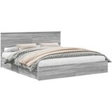  Postelja s shranjevanjem z vzglavjem Siva Sonoma 200 x 200 cm, (5000106132) | Shoptok.si