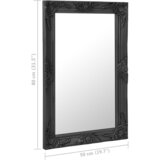 Zidno ogledalo u baroknom stilu 50 x 80 cm crno | Eponuda.ba
