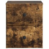  Stenski nočni omarici 2 pcs Dimljen hrast 34,5 x 33 x 40 cm, (5000233389) Slike