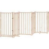  Vrata za pse s vratašcima 12 panela sklopiva 600 cm drvo topole | shoptok.hr