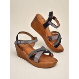 Resti Women's wedge sandals with rhinestones and glitter Glittera | shoptok.hr