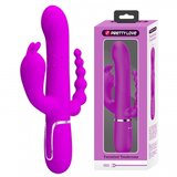 Pretty Love Cammy ljubičasti silikonski trostruki vibrator — BW 500036 Cene
