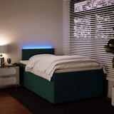  box spring s madracem tamnozeleni 120x190 cm baršunasti | shoptok.hr