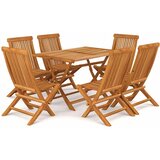  7-dijelni vrtni blagovaonski set od masivne tikovine | shoptok.hr