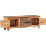 TV ormarić 120 x 30 x 40 cm masivno bagremovo i obnovljeno drvo | Eponuda.com