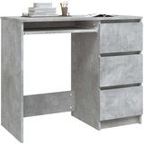  Radni stol siva boja betona 90 x 45 x 76 cm od iverice | shoptok.hr