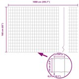 vidaXL Euro ograja 1,6x10 m Galvanizirano jeklo | Shoptok.si