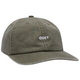 Obey Kape s šiltom Pigment bold 6 panel strapback Zelena | Shoptok.si
