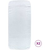  Ručnici za plažu 2 kom bijeli 75 x 200 cm od tkanine 400 GSM | shoptok.hr