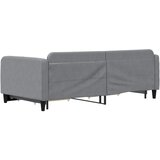  Dnevni krevet s pomoćnim ležajem i ladicama bez madraca svijetlosiva 100x190 cm | shoptok.hr