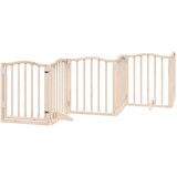vidaXL Ograda za pse z vrati zložljiva 6 panelov 300 cm topolovina | Shoptok.si
