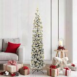 vidaXL Umestno božično drevo Zelena 180 cm PVC in Jeklo in Plastika | Shoptok.si