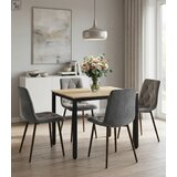 Libra stolica - tamnosivi baršun / noge od oraha x 1 | shoptok.hr