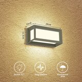  Brilagi - Spoljno zidno svetlo PARKER 1xE27/60W/230V sivo IP44 | Eponuda.com