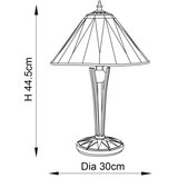  Endon 70367 - Stona lampa Tiffany DARK STAR 1xE14/40W/230V prečnik 30 cm | Eponuda.com