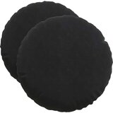  Jastučići za sjedenje 2 pcs Crna Ø50 x 19 cm Baršun | shoptok.hr