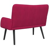  Kauč za dvoje boja crnog vina 115 x 61 x 87 cm Baršun | shoptok.hr